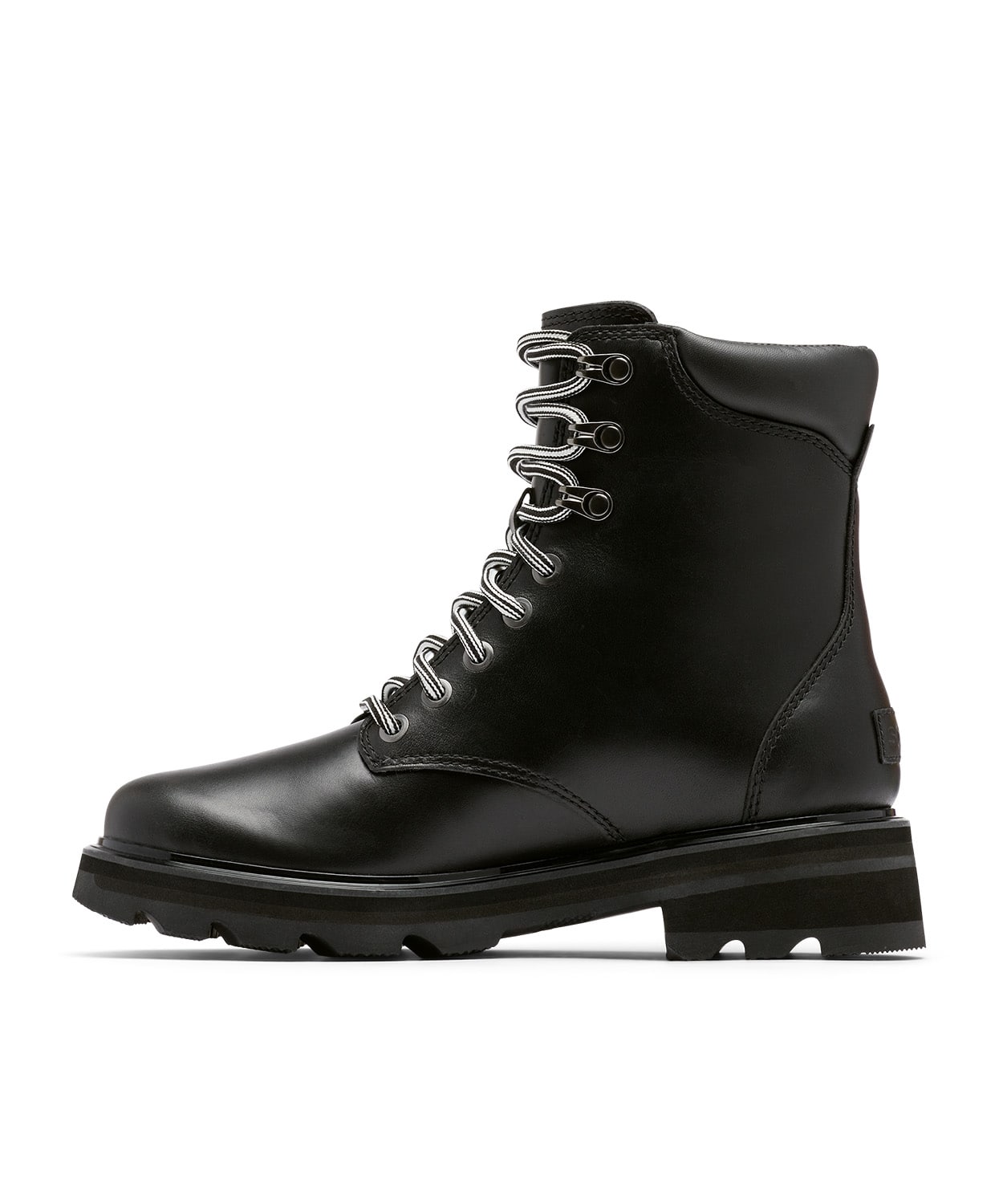 SOREL（ソレル）公式サイトレノックスレース スタックド ウォータープルーフ(22.5 Black, Sea Salt):  アウトレット商品以外用│シューズ・靴ファッションブランド「ソレル」公式通販