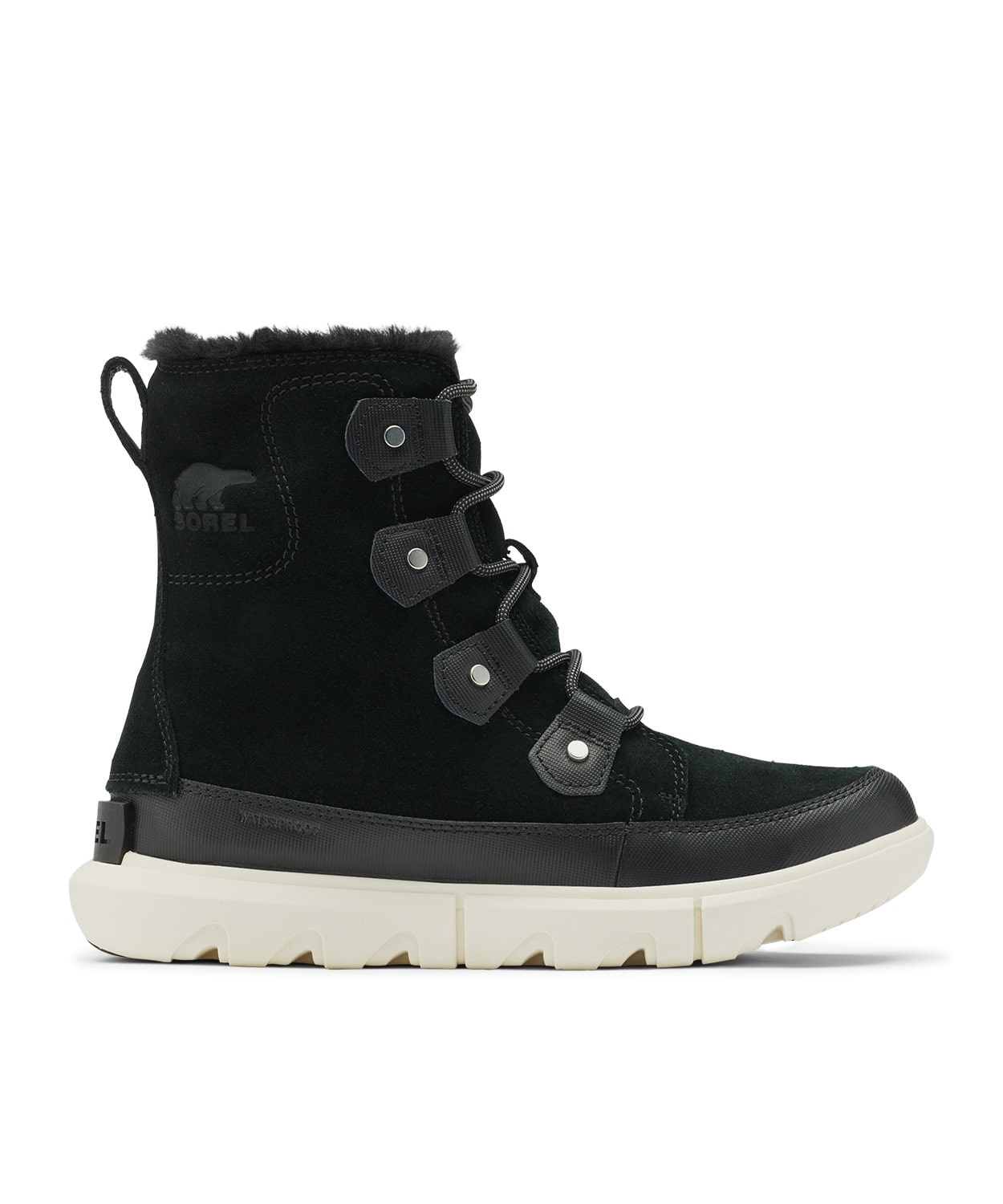 SOREL（ソレル）公式サイトソレルエクスプローラーⅡジョアンフォゥファー WP(22.5 Black, Chalk): アウトレット商品以外用  シューズ・靴ファッションブランド「ソレル」公式通販