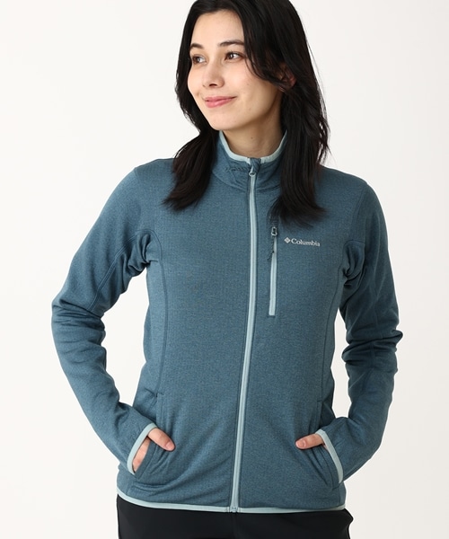 ウィメンズエッセンシャルハイクグリッドフリースフルジップ