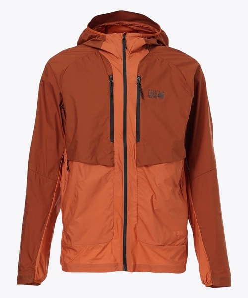 コアエアシェルハイブリッドフーデッドジャケット